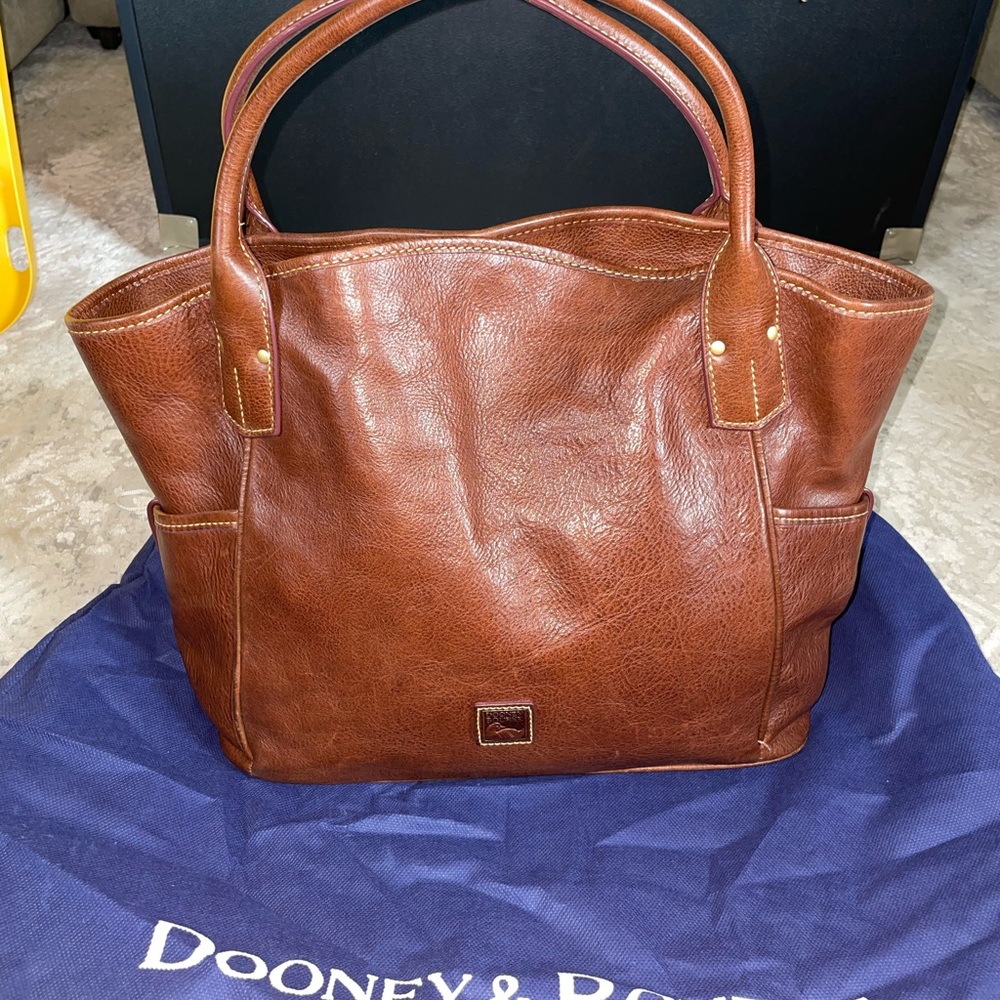 Dooney & Bourke Chestnut Leather Tote